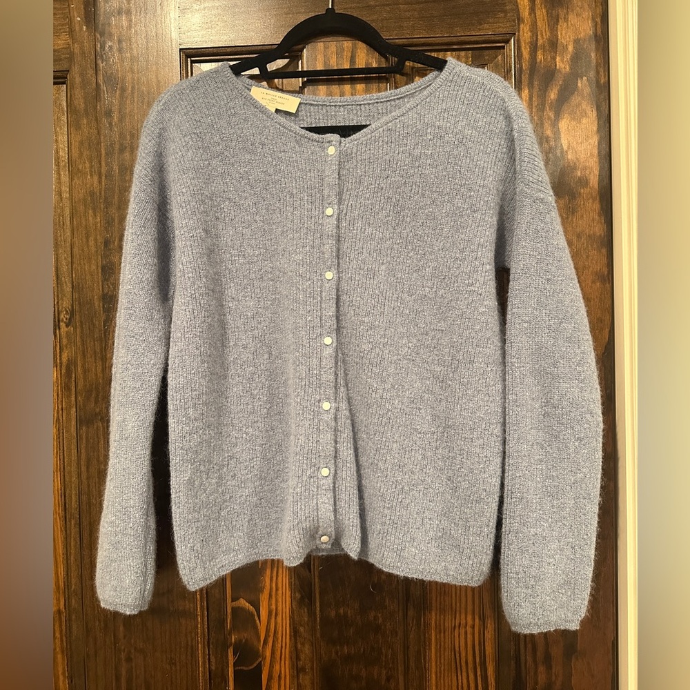 Sezane Gaspard Blue Cardigan